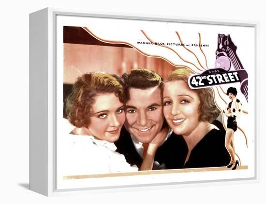 42nd Street, from Left, Ruby Keeler, George Brent, Bebe Daniels, 1933-null-Framed Stretched Canvas