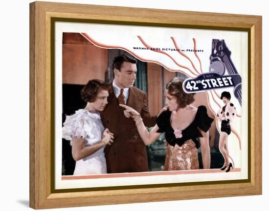 42nd Street, from Left, Ruby Keeler, George Brent, Bebe Daniels, 1933-null-Framed Stretched Canvas