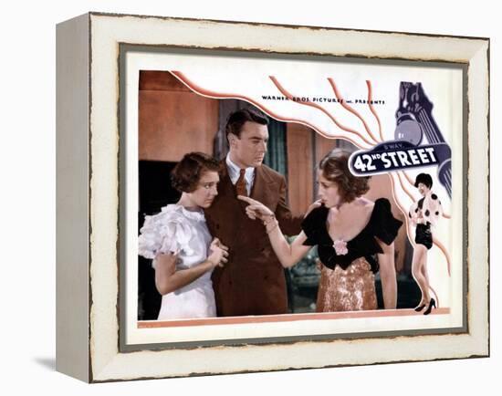 42nd Street, from Left, Ruby Keeler, George Brent, Bebe Daniels, 1933-null-Framed Stretched Canvas