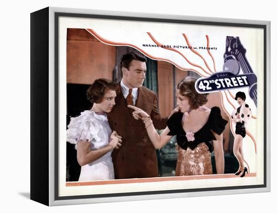42nd Street, from Left, Ruby Keeler, George Brent, Bebe Daniels, 1933-null-Framed Stretched Canvas