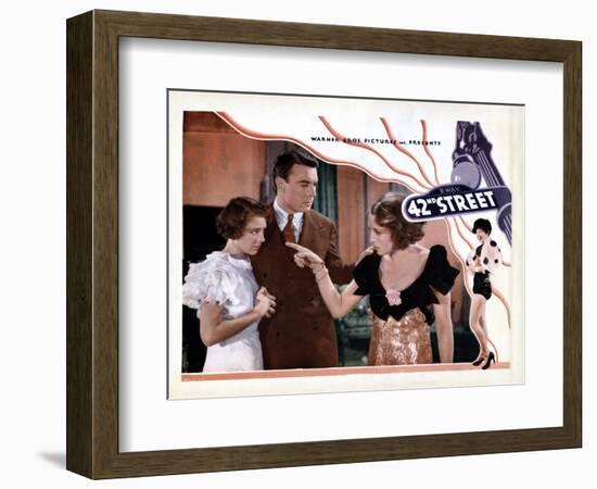 42nd Street, from Left, Ruby Keeler, George Brent, Bebe Daniels, 1933--Framed Art Print