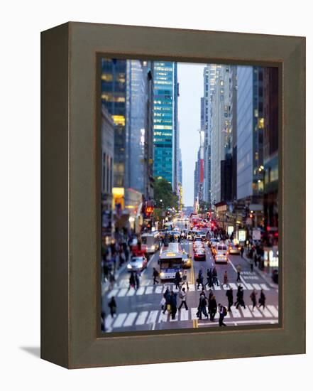 42nd Street in Mid Town Manhattan, New York City, New York, United States of America, North America-Gavin Hellier-Framed Premier Image Canvas