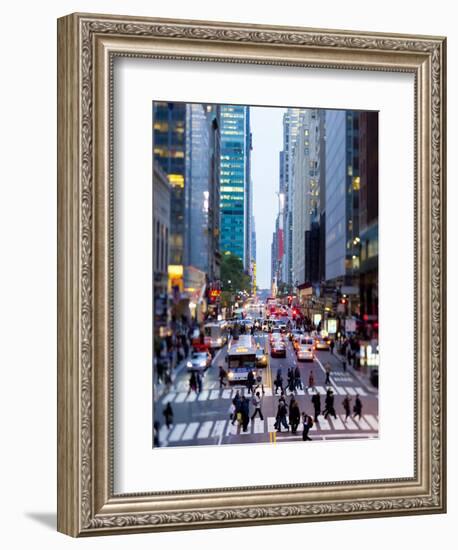 42nd Street in Mid Town Manhattan, New York City, New York, United States of America, North America-Gavin Hellier-Framed Photographic Print