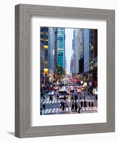 42nd Street in Mid Town Manhattan, New York City, New York, United States of America, North America-Gavin Hellier-Framed Photographic Print