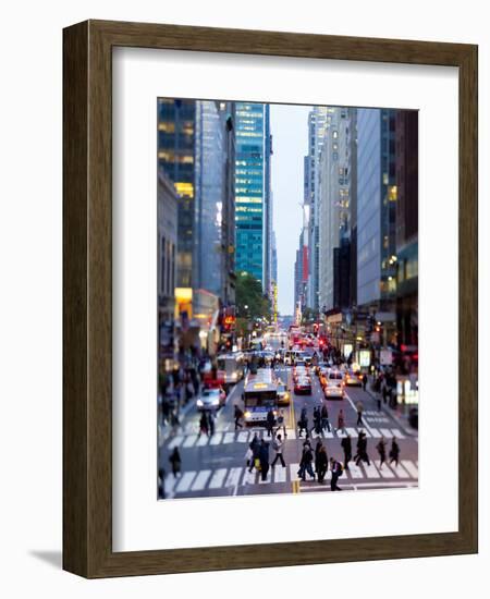 42nd Street in Mid Town Manhattan, New York City, New York, United States of America, North America-Gavin Hellier-Framed Photographic Print