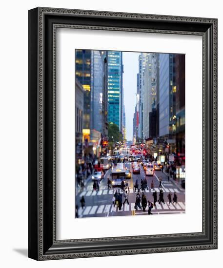 42nd Street in Mid Town Manhattan, New York City, New York, United States of America, North America-Gavin Hellier-Framed Photographic Print