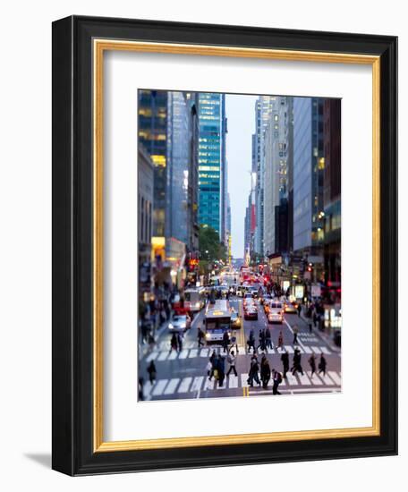 42nd Street in Mid Town Manhattan, New York City, New York, United States of America, North America-Gavin Hellier-Framed Photographic Print