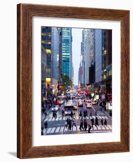 42nd Street in Mid Town Manhattan, New York City, New York, United States of America, North America-Gavin Hellier-Framed Photographic Print