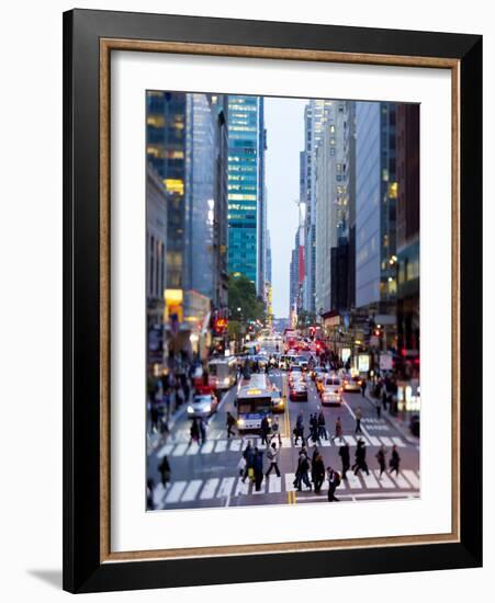 42nd Street in Mid Town Manhattan, New York City, New York, United States of America, North America-Gavin Hellier-Framed Photographic Print