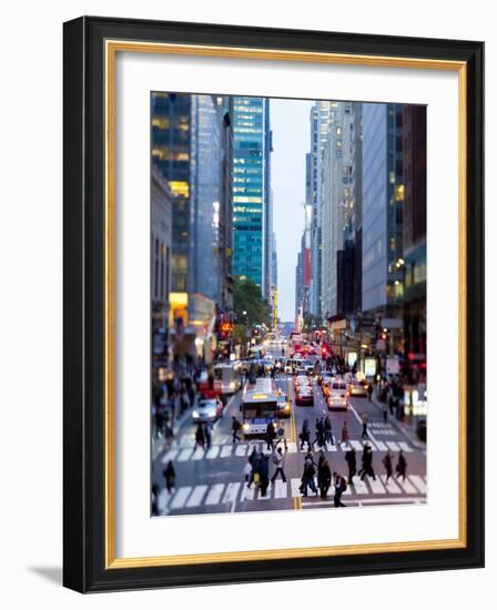 42nd Street in Mid Town Manhattan, New York City, New York, United States of America, North America-Gavin Hellier-Framed Photographic Print