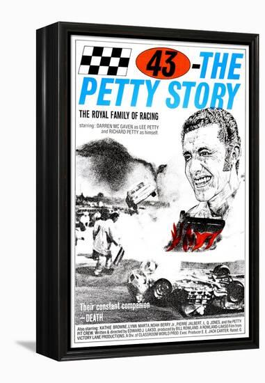 43: THE RICHARD PETTY STORY, (aka SMASH-UP ALLEY), Richard Petty, 1974-null-Framed Stretched Canvas