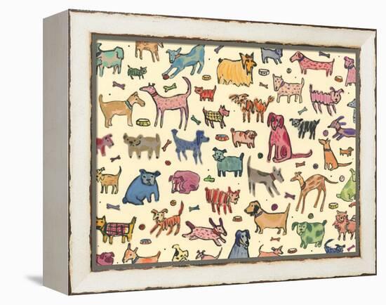 46 dogs, 2017-Sarah Battle-Framed Premier Image Canvas