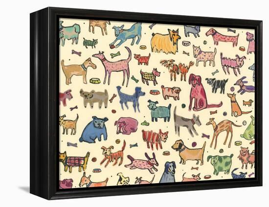 46 dogs, 2017-Sarah Battle-Framed Premier Image Canvas