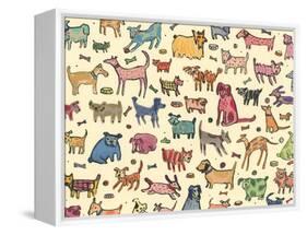46 dogs, 2017-Sarah Battle-Framed Premier Image Canvas