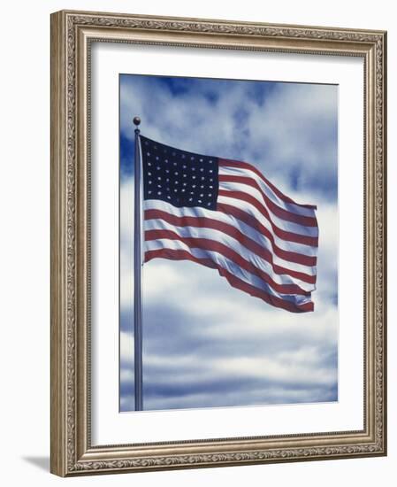 48 Star American Flag-Dmitri Kessel-Framed Photographic Print