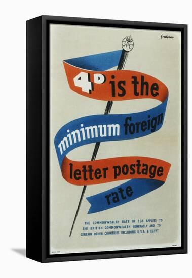 4D Is the Minimum Foreign Letter Postage Rate-Sidney Graham-Framed Stretched Canvas