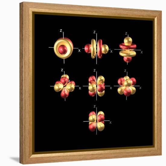 4f Electron Orbitals, Cubic Set-Dr. Mark J.-Framed Premier Image Canvas