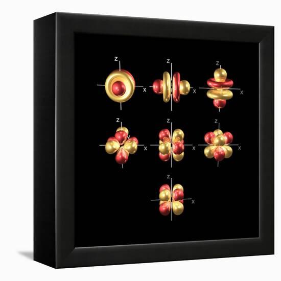 4f Electron Orbitals, Cubic Set-Dr. Mark J.-Framed Premier Image Canvas