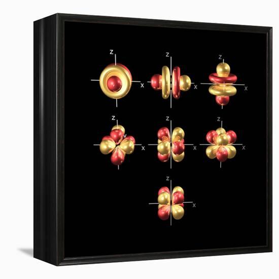 4f Electron Orbitals, Cubic Set-Dr. Mark J.-Framed Premier Image Canvas