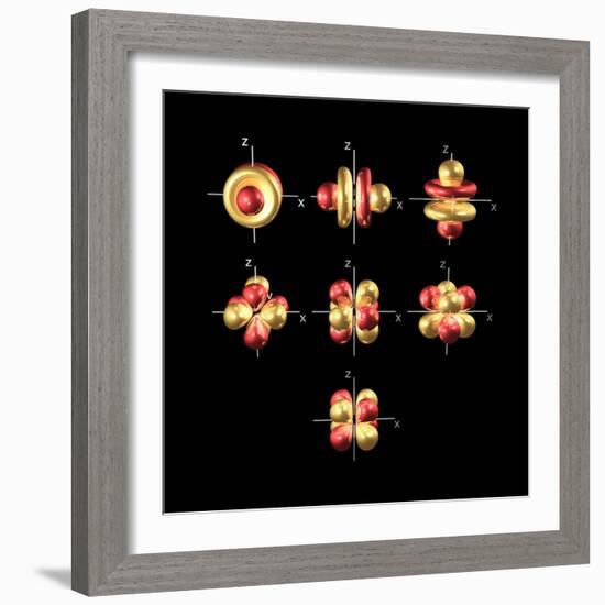 4f Electron Orbitals, Cubic Set-Dr. Mark J.-Framed Premium Photographic Print