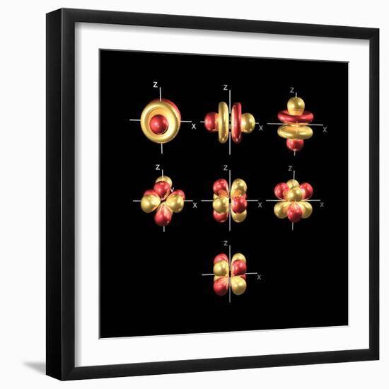 4f Electron Orbitals, Cubic Set-Dr. Mark J.-Framed Premium Photographic Print