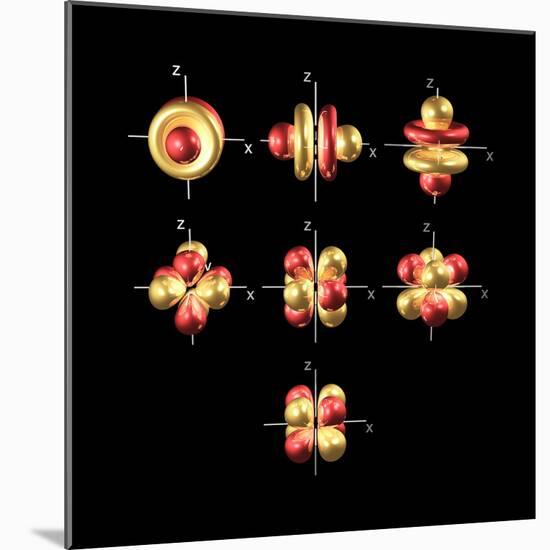 4f Electron Orbitals, Cubic Set-Dr. Mark J.-Mounted Premium Photographic Print