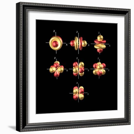 4f Electron Orbitals, Cubic Set-Dr. Mark J.-Framed Premium Photographic Print