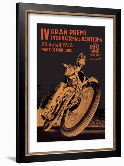 4th International Barcelona Grand Prix-null-Framed Premium Giclee Print