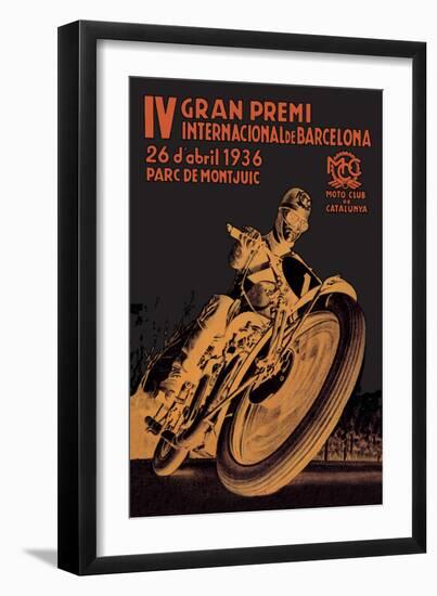 4th International Barcelona Grand Prix-null-Framed Premium Giclee Print