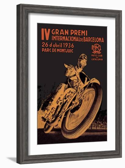 4th International Barcelona Grand Prix--Framed Art Print
