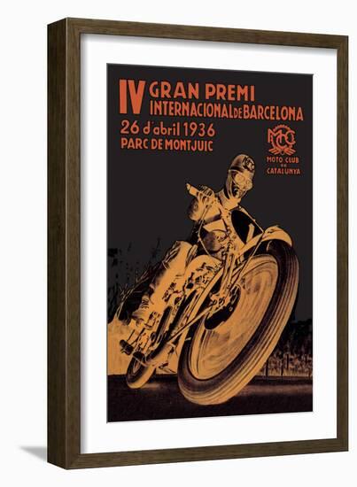 4th International Barcelona Grand Prix--Framed Art Print