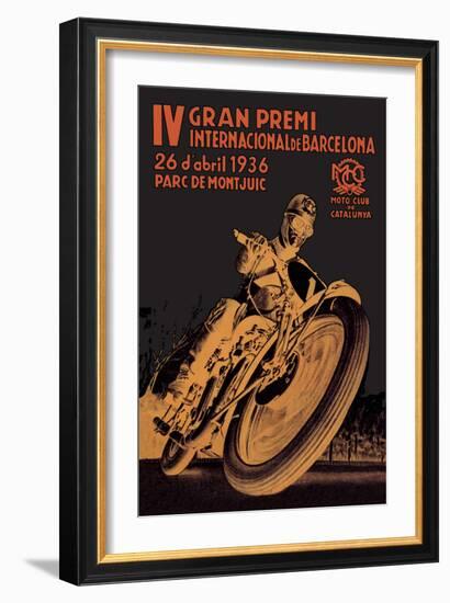 4th International Barcelona Grand Prix--Framed Art Print
