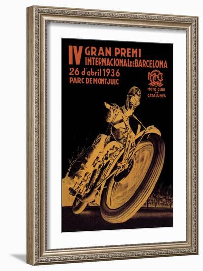 4th International Barcelona Grand Prix-null-Framed Art Print