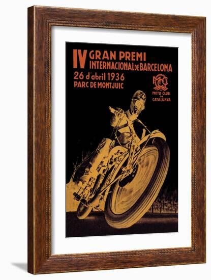 4th International Barcelona Grand Prix-null-Framed Art Print