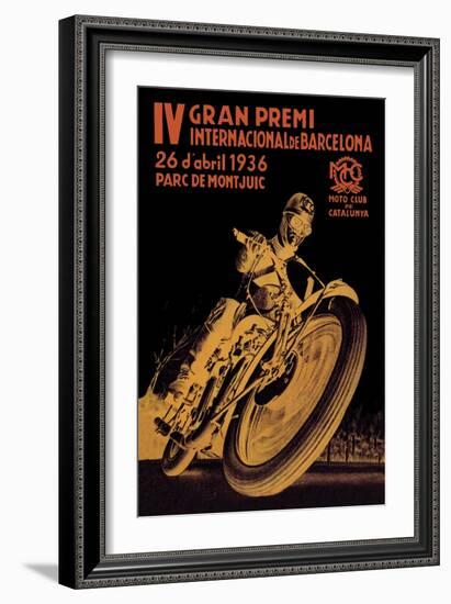 4th International Barcelona Grand Prix-null-Framed Art Print