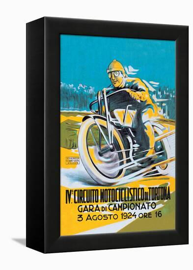 4th Motorcycle Circuit of Tortona-null-Framed Stretched Canvas