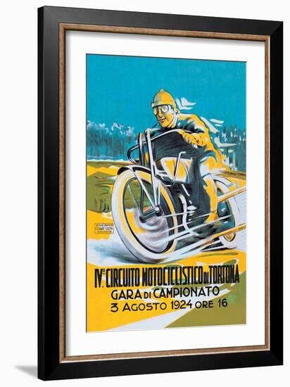 4th Motorcycle Circuit of Tortona-null-Framed Art Print