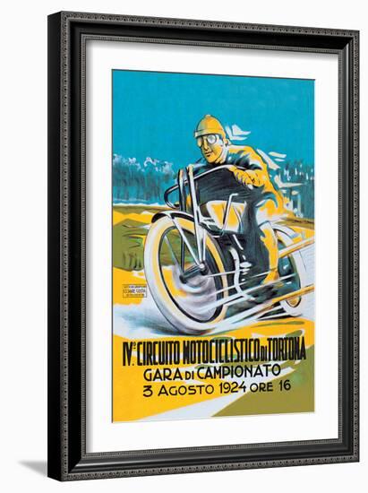 4th Motorcycle Circuit of Tortona-null-Framed Art Print