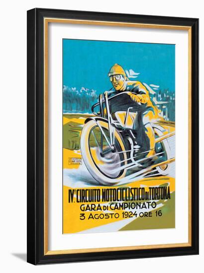 4th Motorcycle Circuit of Tortona-null-Framed Art Print