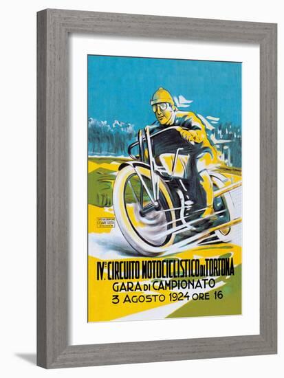 4th Motorcycle Circuit of Tortona-null-Framed Art Print