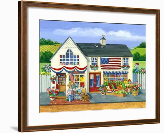 4th of July Market-Geraldine Aikman-Framed Giclee Print