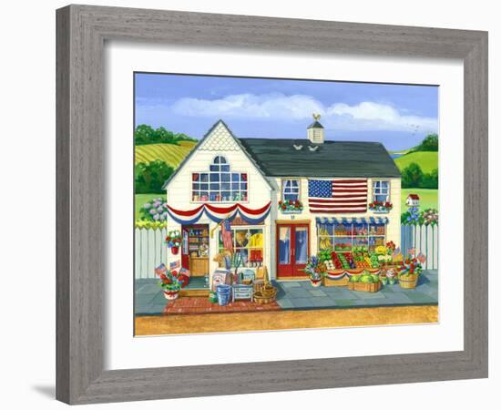 4th of July Market-Geraldine Aikman-Framed Giclee Print