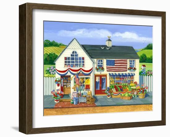 4th of July Market-Geraldine Aikman-Framed Giclee Print