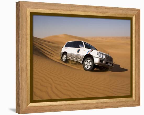 4X4 Dune-Bashing, Dubai, United Arab Emirates, Middle East-Gavin Hellier-Framed Premier Image Canvas