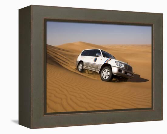 4X4 Dune-Bashing, Dubai, United Arab Emirates, Middle East-Gavin Hellier-Framed Premier Image Canvas