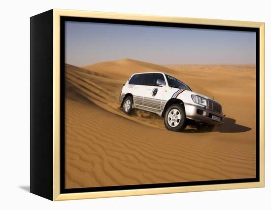 4X4 Dune-Bashing, Dubai, United Arab Emirates, Middle East-Gavin Hellier-Framed Premier Image Canvas