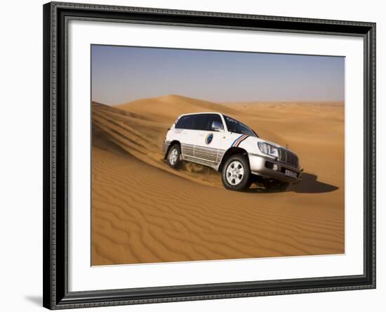 4X4 Dune-Bashing, Dubai, United Arab Emirates, Middle East-Gavin Hellier-Framed Photographic Print