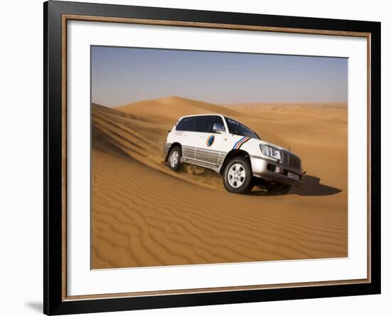 4X4 Dune-Bashing, Dubai, United Arab Emirates, Middle East-Gavin Hellier-Framed Photographic Print