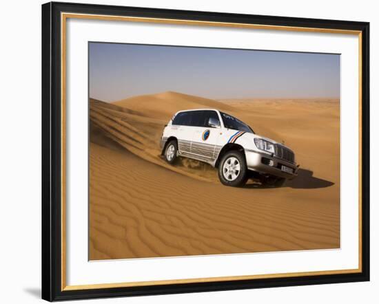 4X4 Dune-Bashing, Dubai, United Arab Emirates, Middle East-Gavin Hellier-Framed Photographic Print