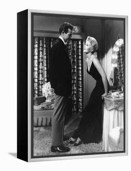5 AGAINST THE HOUSE, 1955 directed by PHIL KARLSON with Guy Madison and Kim Novak (b/w photo)-null-Framed Stretched Canvas